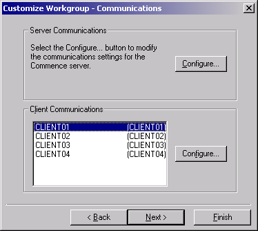 Customize Workgroup